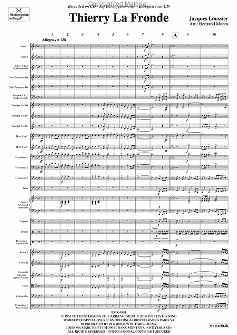 Thierry La Fronde Orchestra scores gallery preview page 3