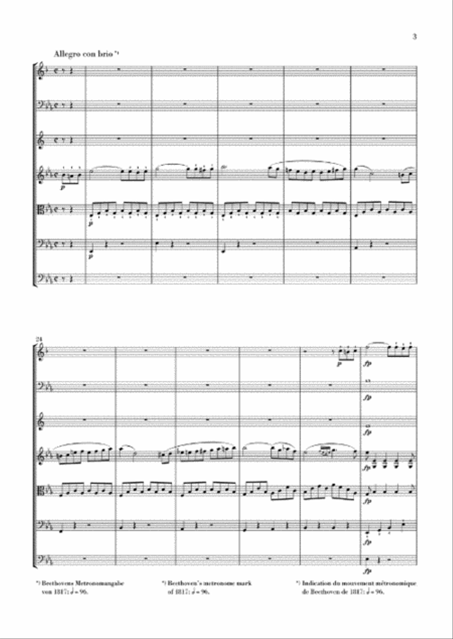 Septet in E-flat Major Op. 20 Clarinet scores gallery preview page 4