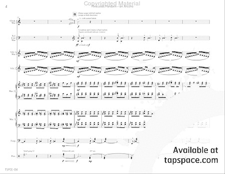 Miraculous Mandarin, The Percussion Ensemble scores gallery preview page 7