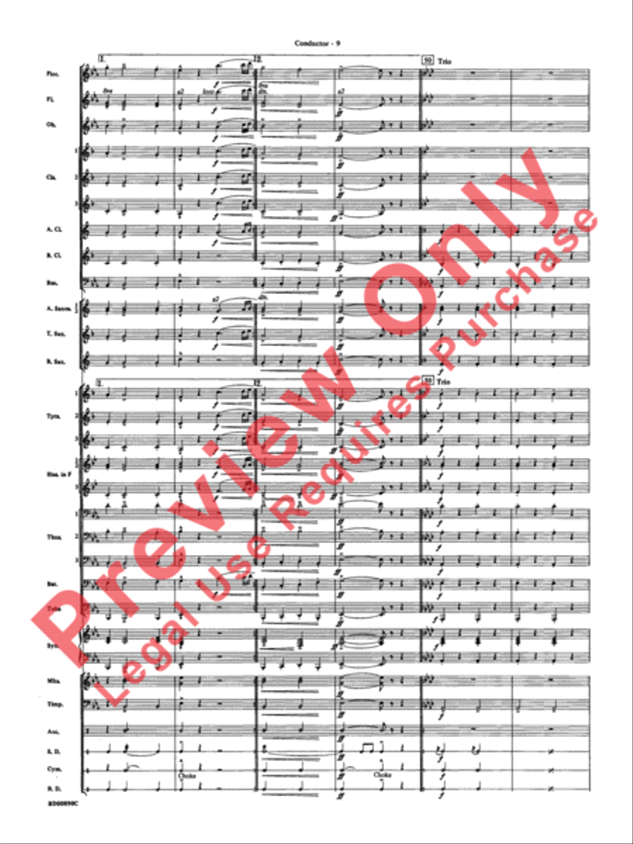 Holiday Emblem Concert Band scores gallery preview page 12