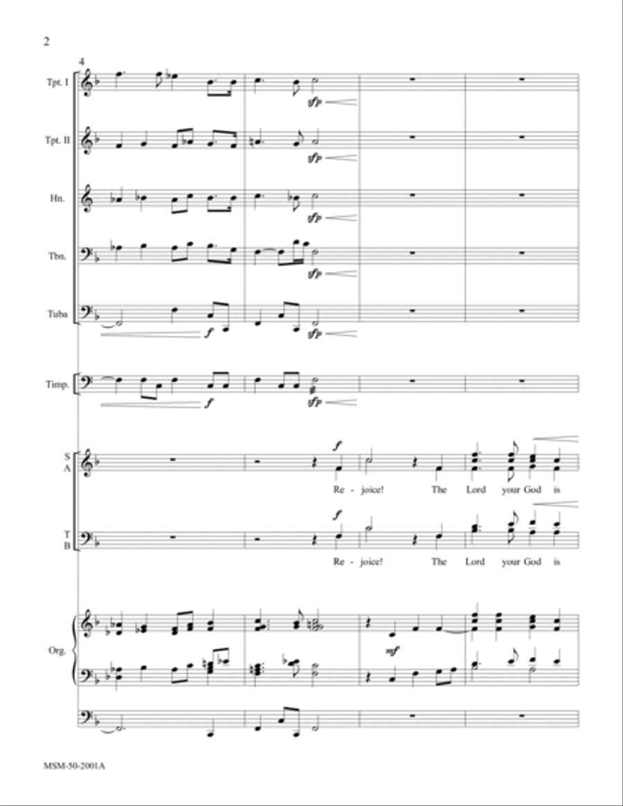 Rejoice! The Lord Your God Is with You Choir scores gallery preview page 4