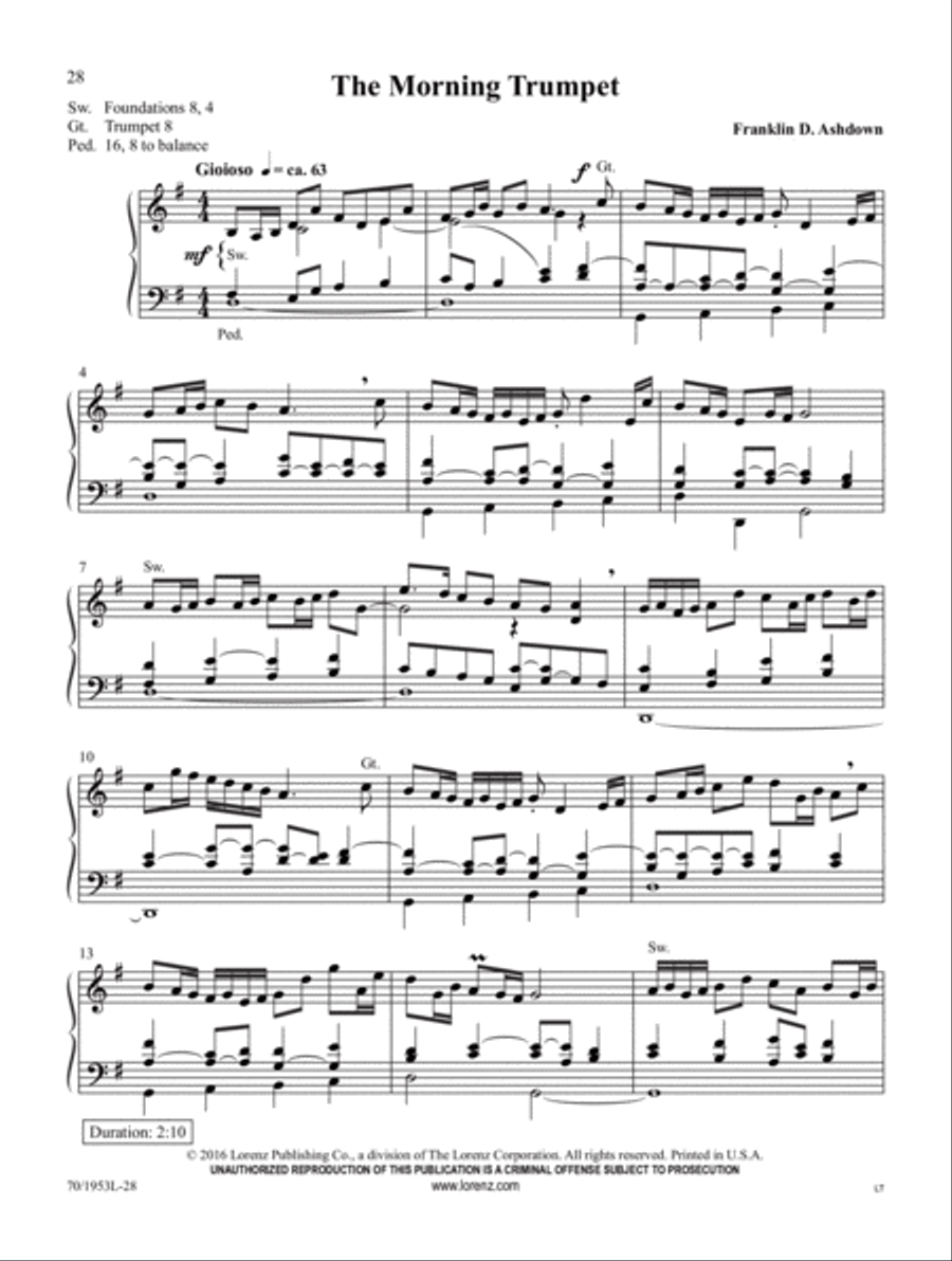 Sound the Trumpet Trumpet scores gallery preview page 11
