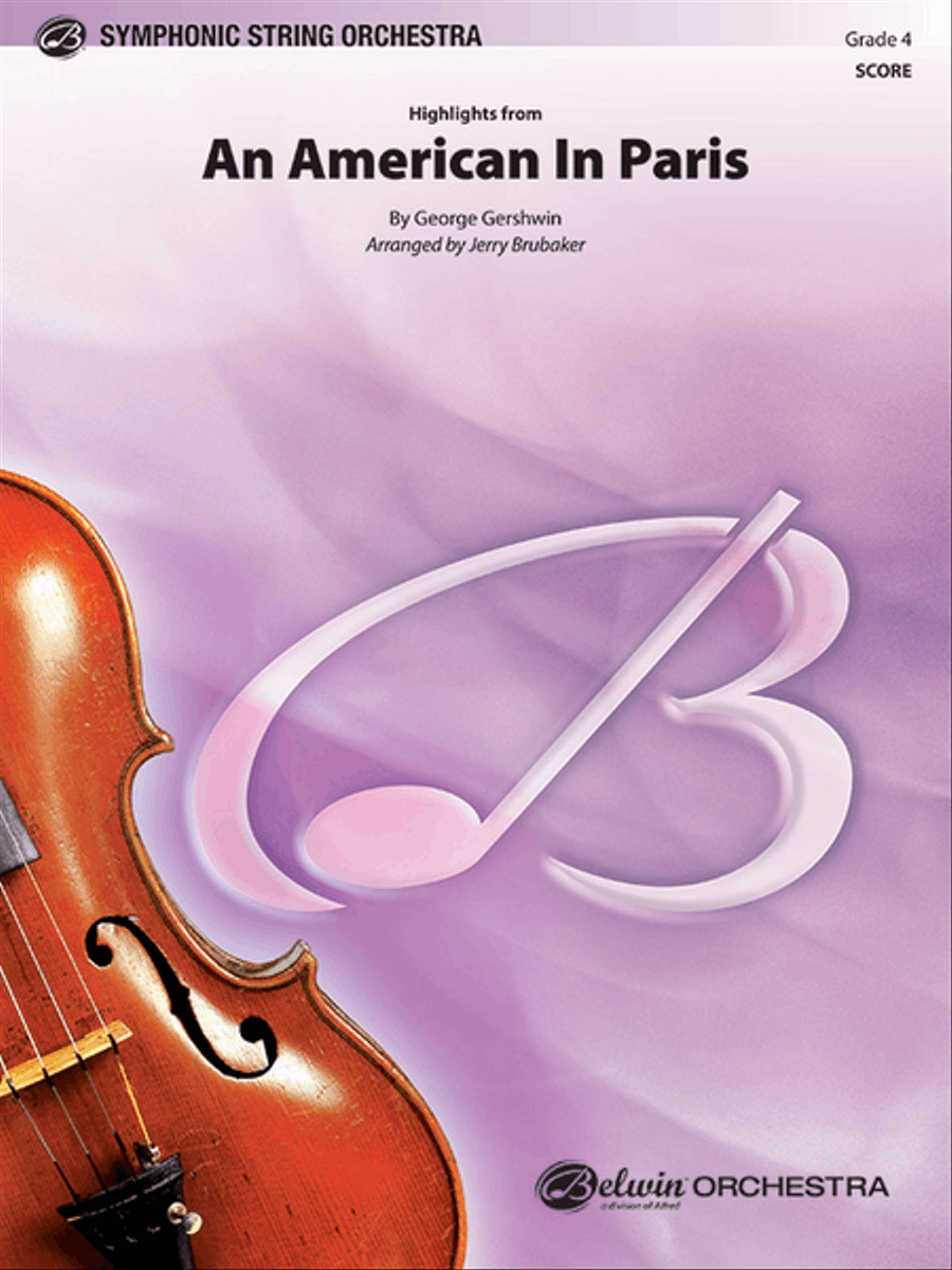An American in Paris, Highlights from String Orchestra scores gallery preview page 1