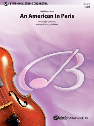 Book cover for An American in Paris, Highlights from