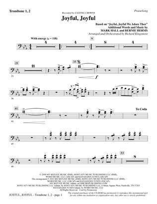 Joyful, Joyful - Trombone 1 & 2