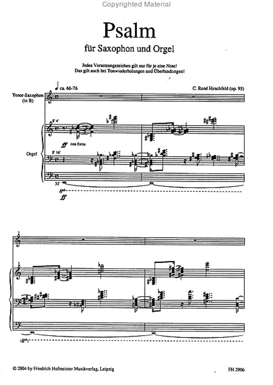 Psalm Psalm Saxophone scores gallery preview page 2