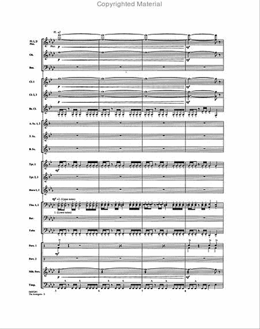The Avengers Concert Band scores gallery preview page 3