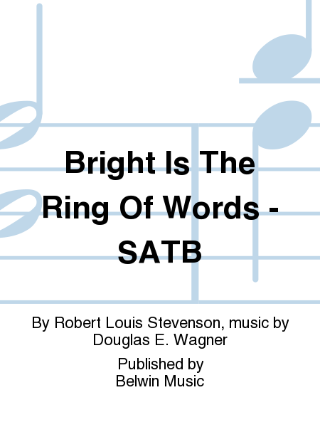 Bright Is The Ring Of Words - SATB image number null