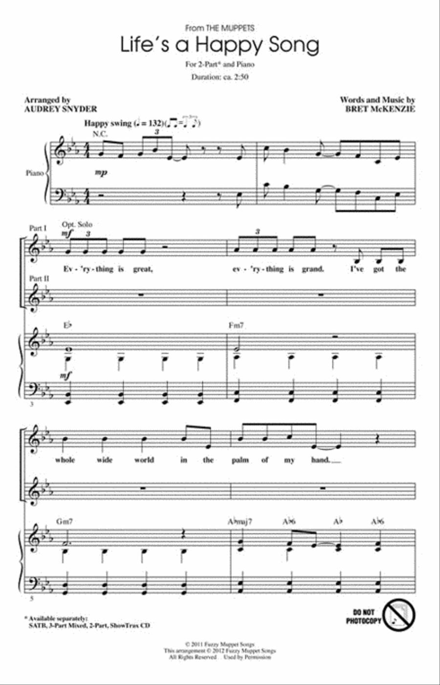 Life's a Happy Song 2-Part scores gallery preview page 2