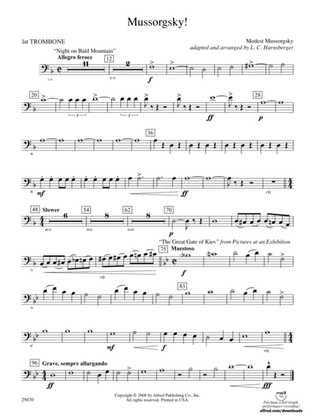 Mussorgsky!: 1st Trombone