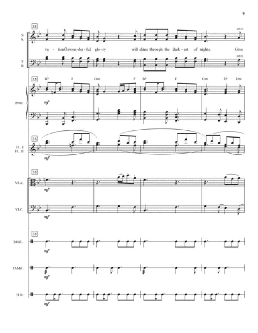 An Advent Awakening - Full Score Choir scores gallery preview page 9