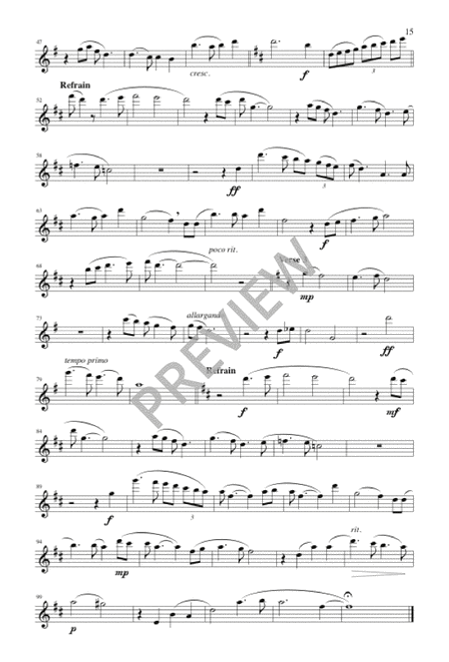 There Is Nothing Left to Fear 4-Part scores gallery preview page 15
