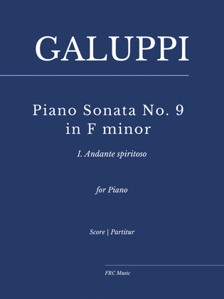 Book cover for Galuppi: Piano Sonata No. 9 in F Minor: I. Andante spiritoso (As played by Víkingur Ólafsson)