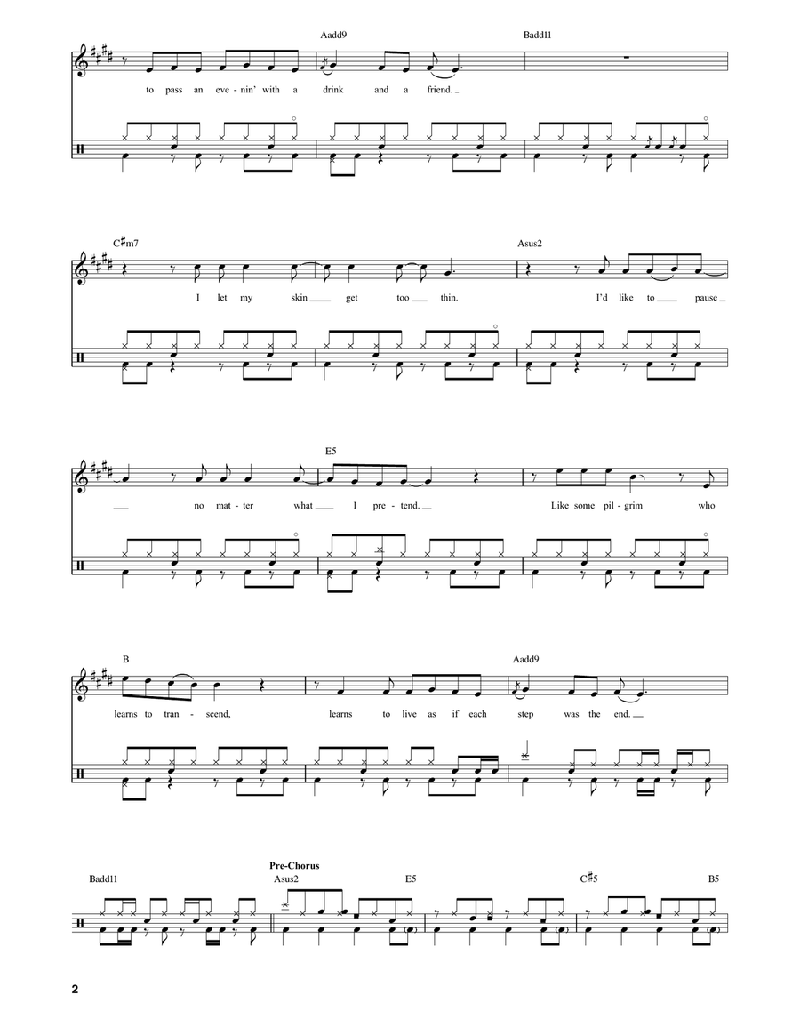 Time Stand Still Time Stand Still Drum Set scores gallery preview page 2