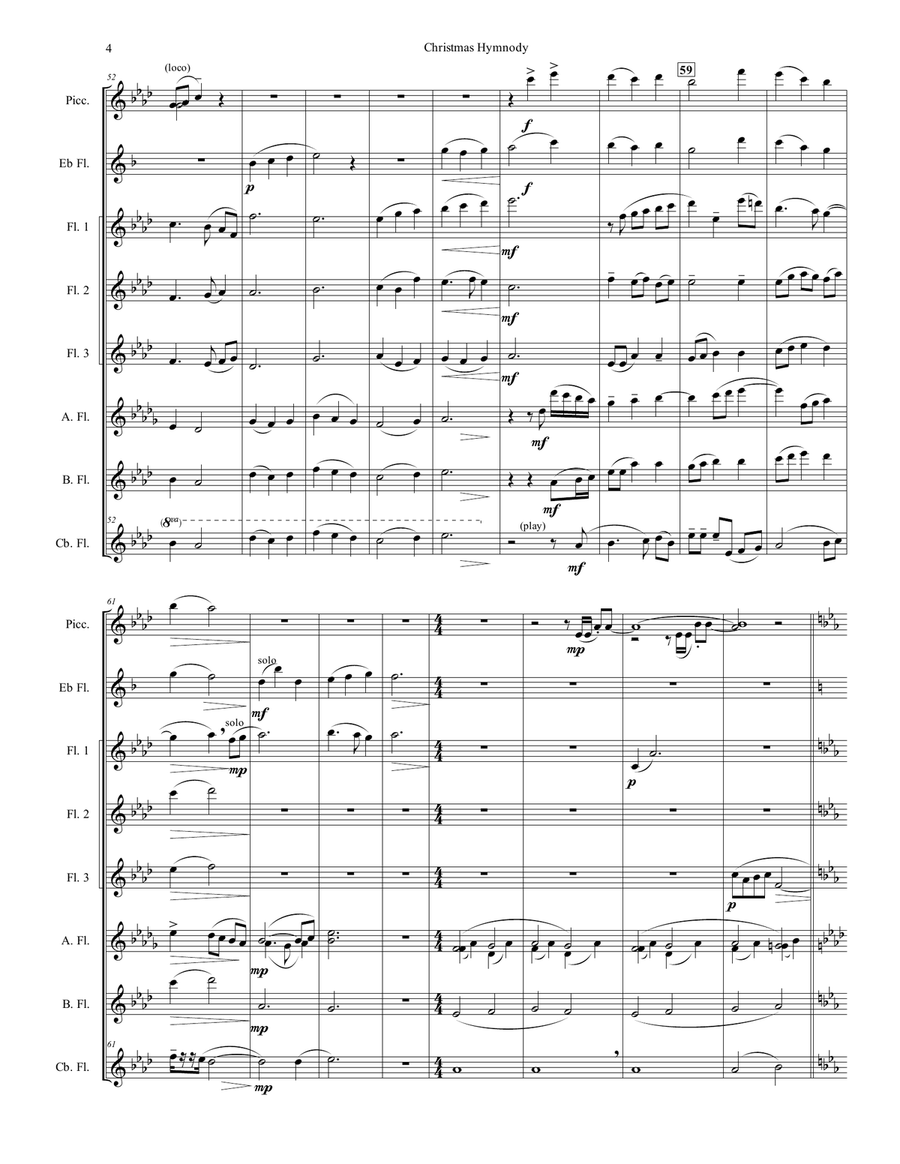 Christmas Hymnody Choir scores gallery preview page 4