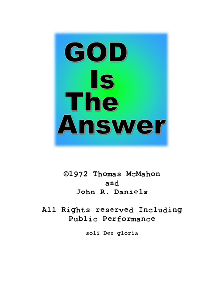 God is The Answer image number null