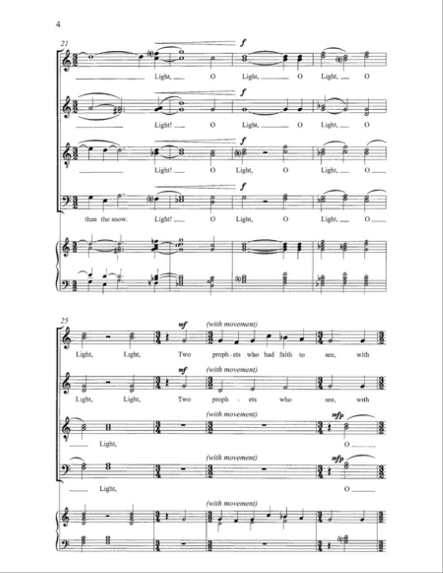 O Light of Light 4-Part scores gallery preview page 4