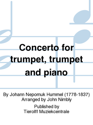 Book cover for Concerto For Trumpet, Trumpet & Piano