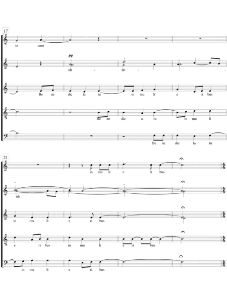 Ave Maria Choir - Digital Sheet Music
