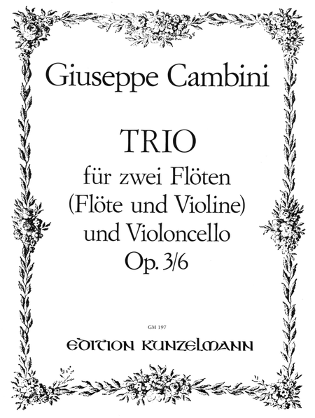 Trio for 2 flutes and violoncello