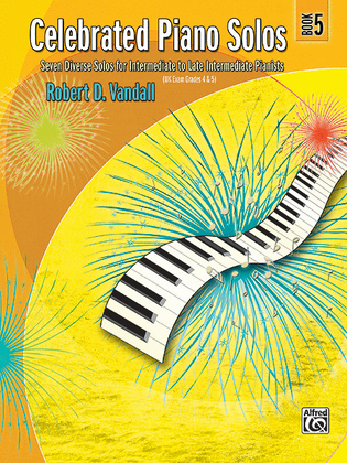 Book cover for Celebrated Piano Solos, Book 5