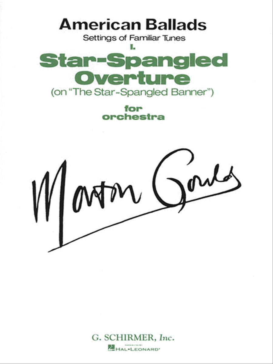 I. Star-Spangled Overture Orchestra scores gallery preview page 1