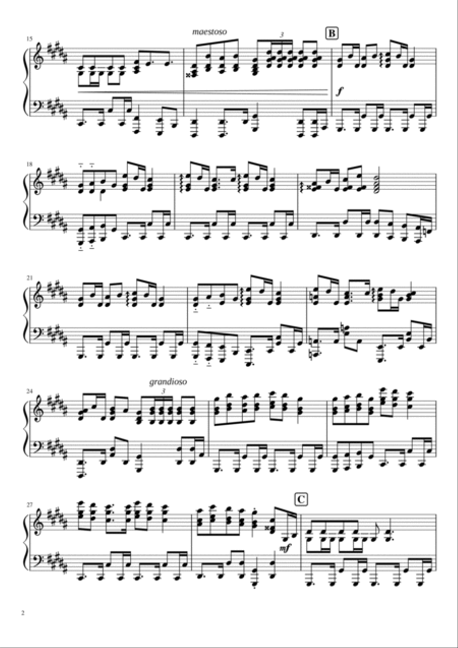 Im Hashem Lo Yivneh Bayis | אם השם לא יבנה בית Piano Solo scores gallery preview page 2