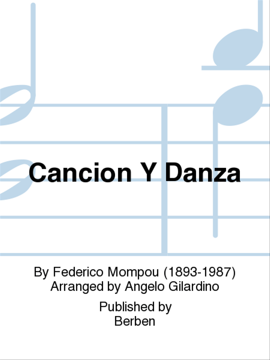 Cancion Y Danza Cancion Y Danza Chamber Music scores gallery preview page 1