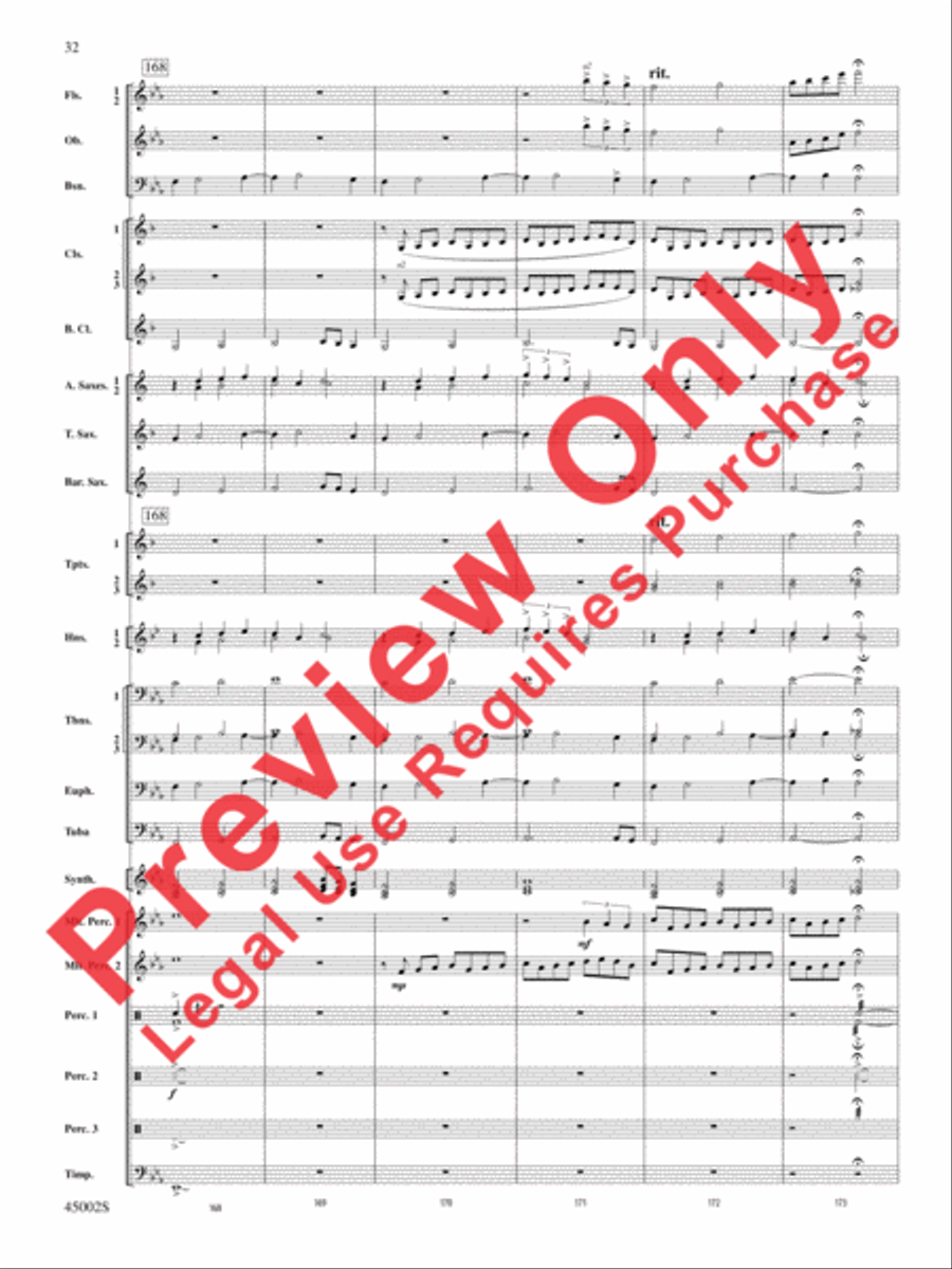 Winds of Change Concert Band scores gallery preview page 68