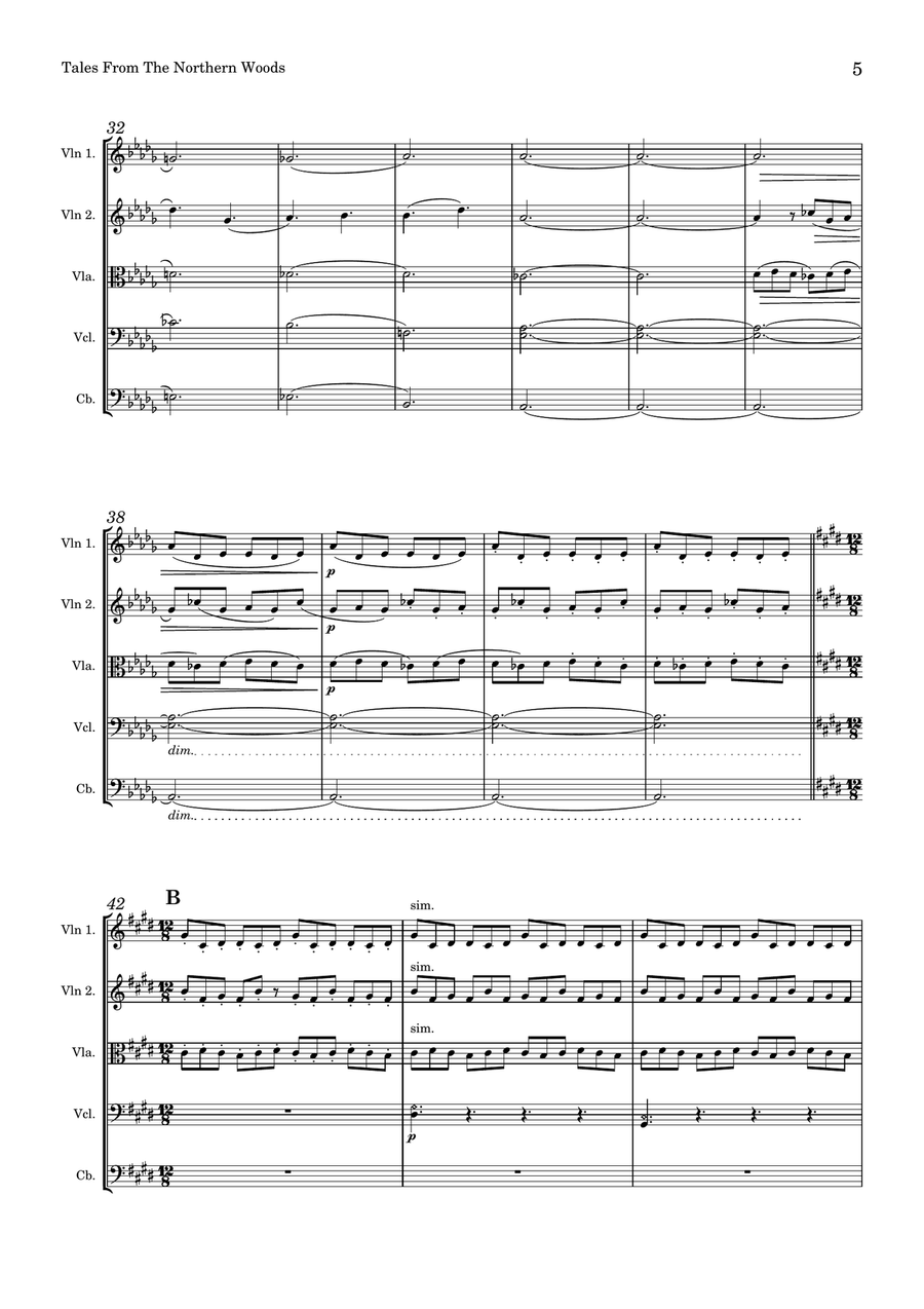 Tales From The Northern Woods Chamber Music scores gallery preview page 5