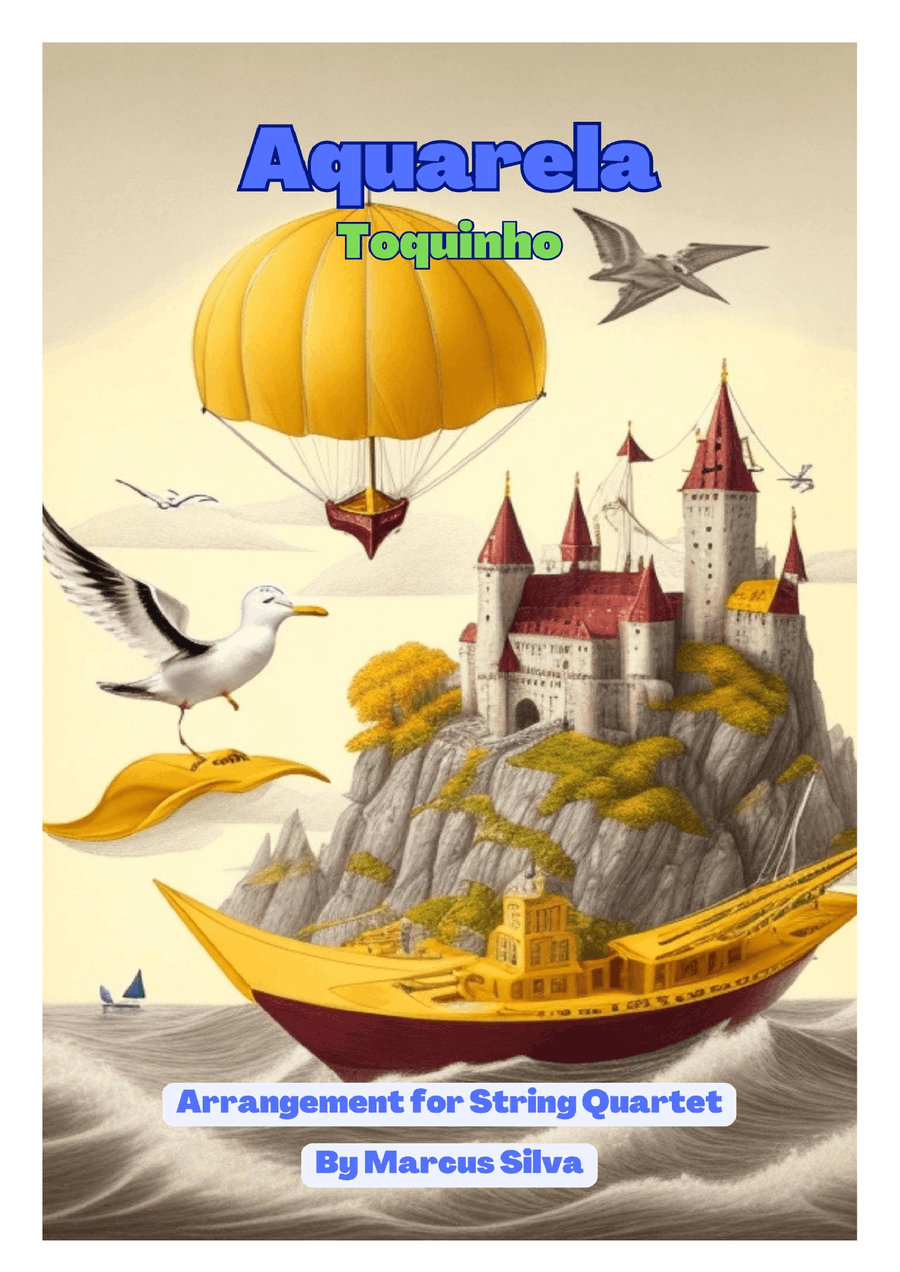 Aquarela-toquinho String Quartet - Digital Sheet Music