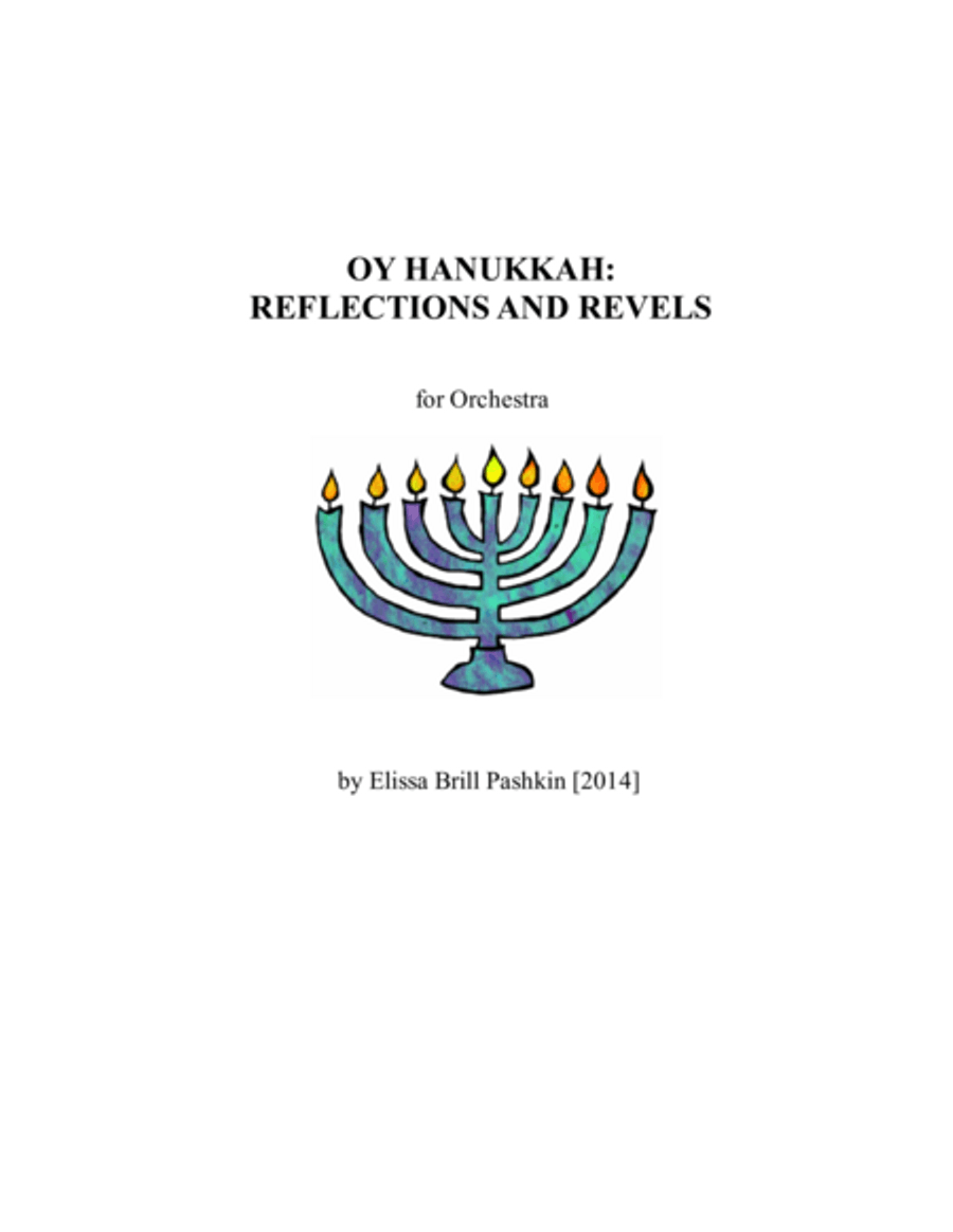 Oy Hanukkah: Reflections and Revels Full Orchestra scores gallery preview page 1