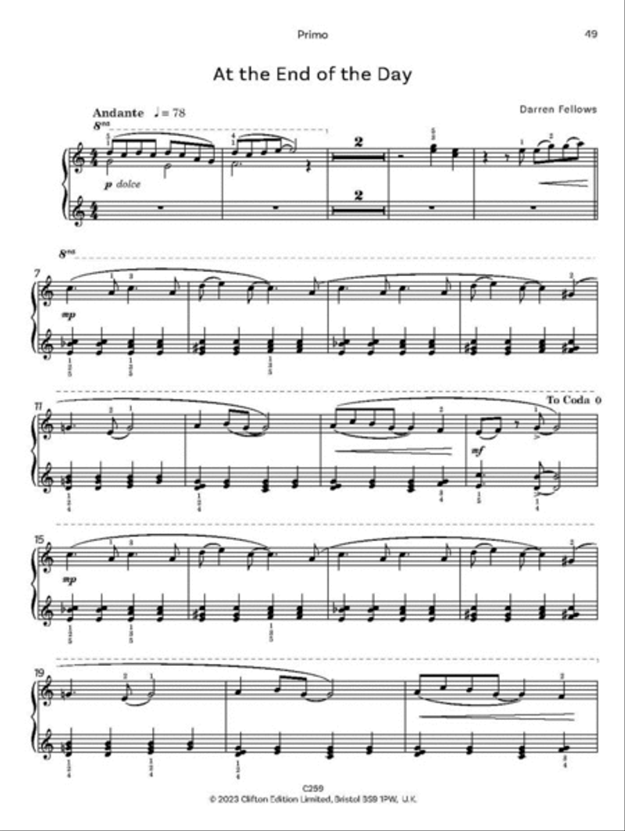 Blue for Two Piano Duet scores gallery preview page 4