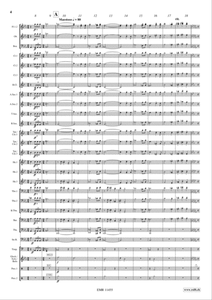 Ben Hur Suite Concert Band scores gallery preview page 5
