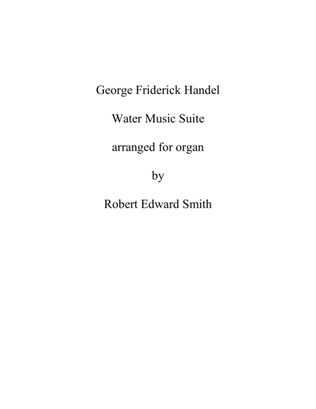 Handel Water Music for Organ