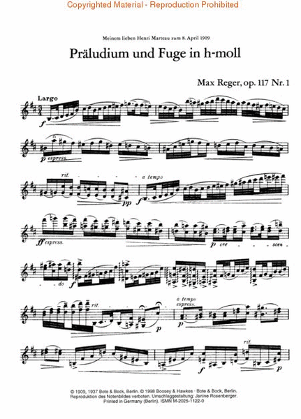 Präludien und Fugen, Op. 117