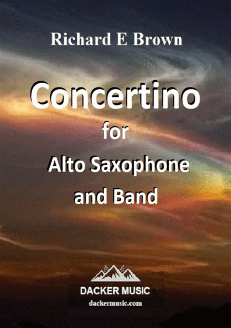 Concertino for Alto Saxophone and Band Concert Band scores gallery preview page 1