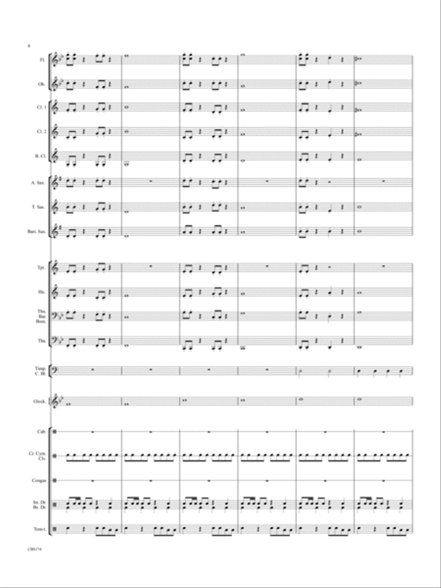 Vanished Trilogy Vanished Trilogy Concert Band scores gallery preview page 6