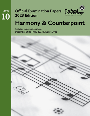 Book cover for 2023 Official Examination Papers: Level 10 Harmony & Counterpoint