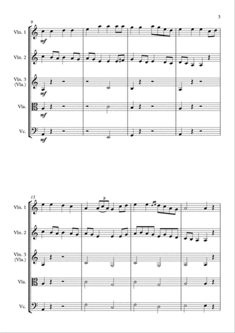 Nancy Mulligan String Quartet scores gallery preview page 3