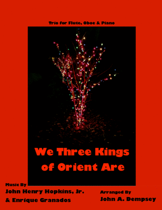 Book cover for We Three Kings (Trio for Flute, Oboe and Piano)
