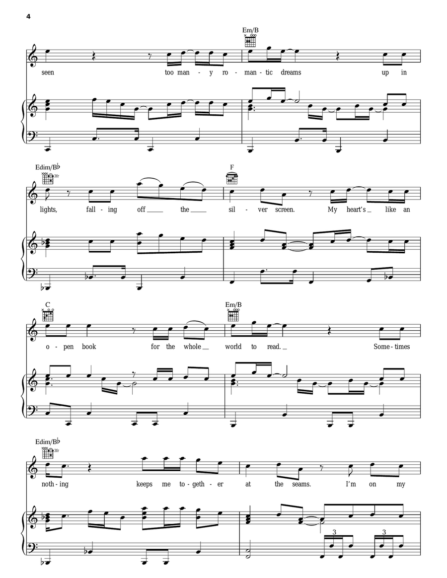 Home Sweet Home Piano, Vocal, Guitar scores gallery preview page 4