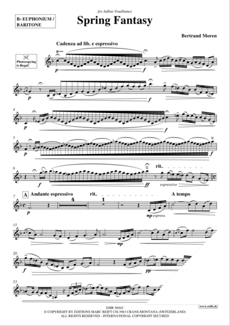 Spring Fantasy Spring Fantasy Euphonium scores gallery preview page 3