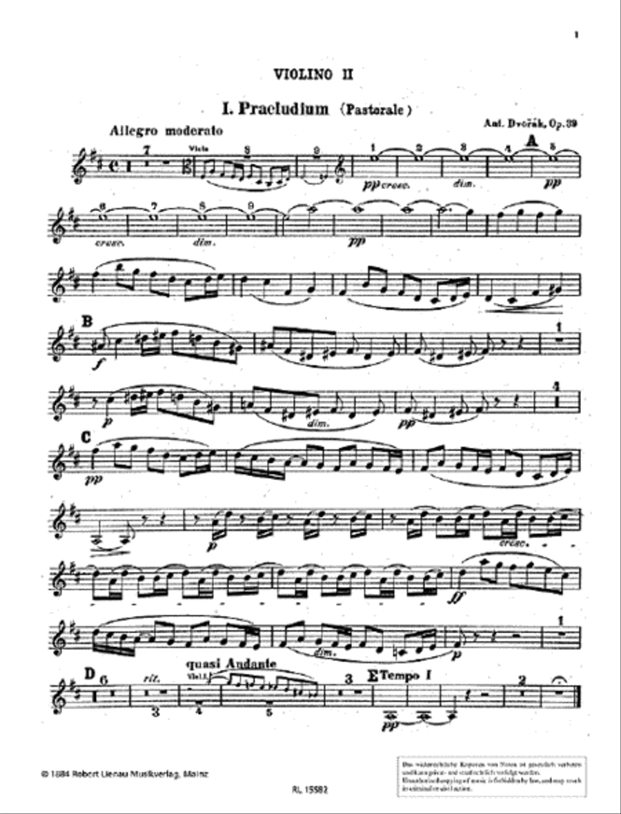 Suite Violin scores gallery preview page 1