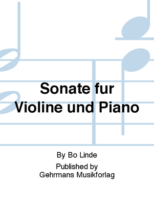 Book cover for Sonate fur Violine und Piano