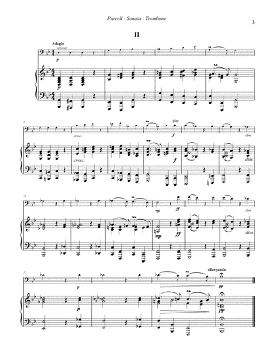 Sonata for Tenor Trombone and Piano or Organ