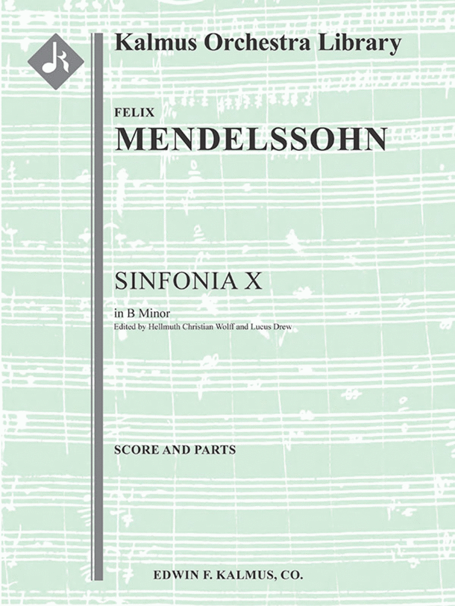 Sinfonia No. 10: String Symphony in B minor String Orchestra scores gallery preview page 1