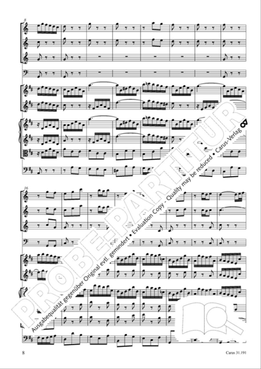 Gloria in excelsis Deo SSATB scores gallery preview page 8