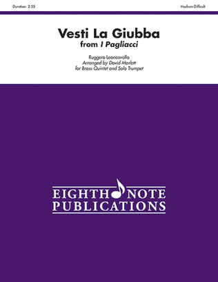 Book cover for Vesti La Giubba (from I Pagliacci)
