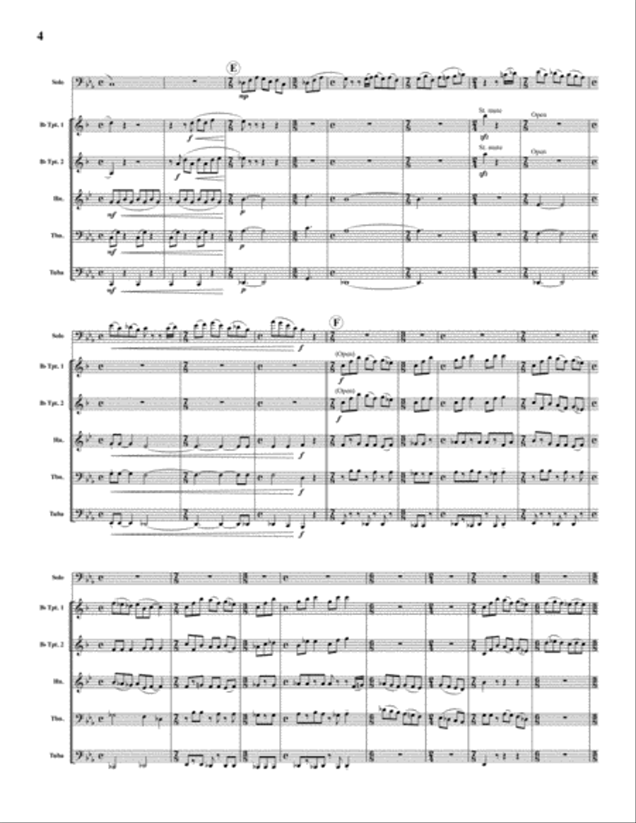 Kaleidoscopic Overdrive Brass Quintet scores gallery preview page 4